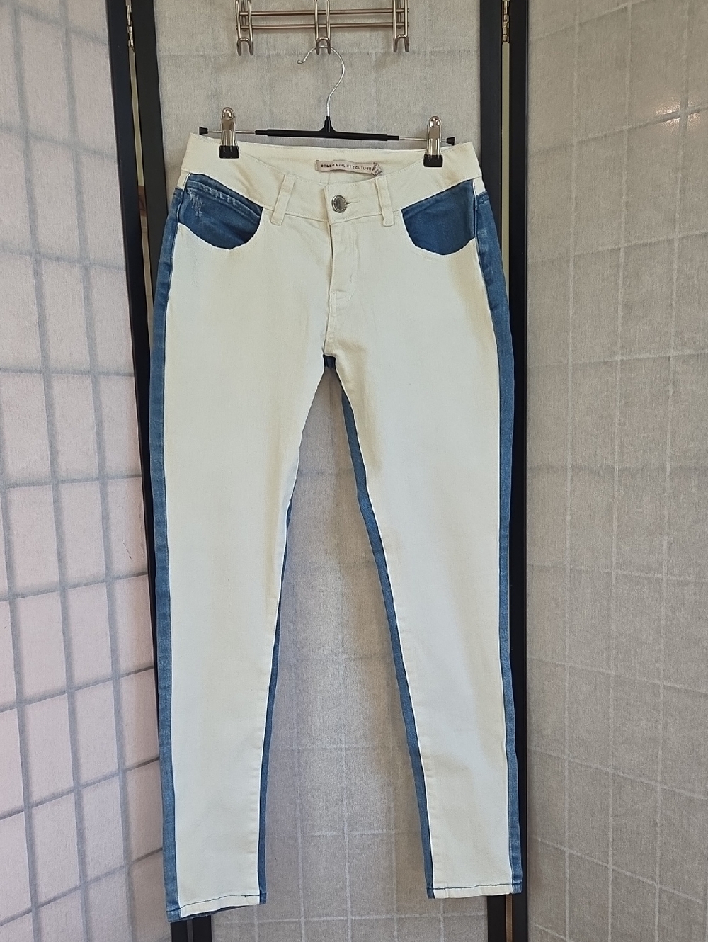 Romeo & Juliet Two Tone Blue Skinny Jeans